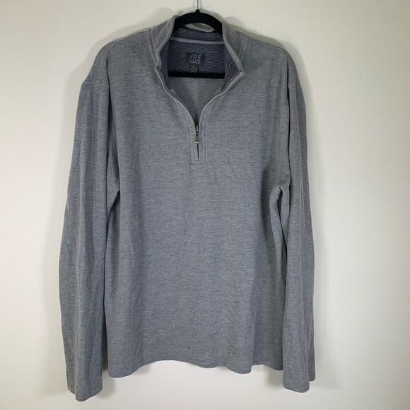 Joseph Abboud Sweater Men’s XL Grey 1/4 Zip Longsleeve Pullover - Picture 1 of 7